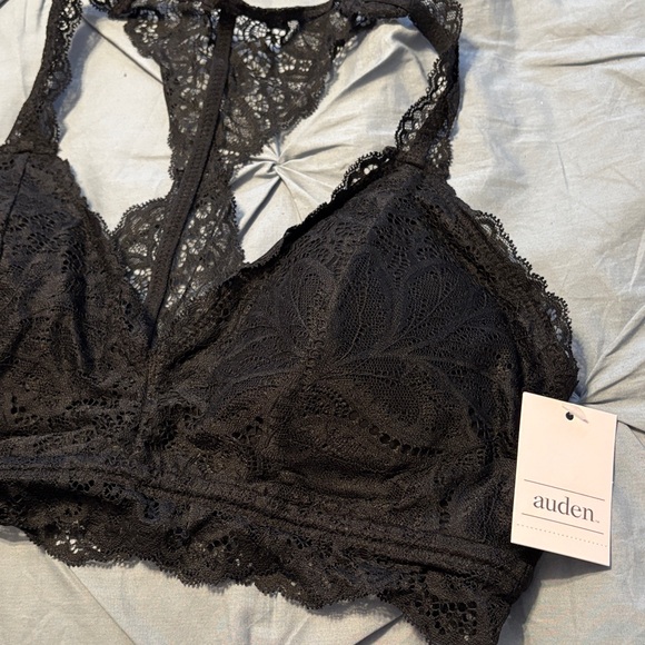 Auden NWT Black Lace Bralette Large - Picture 3 of 6